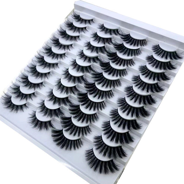 NEW 20 Pairs 8-25mm Fake Eyelashes 100 Mink Eyelashes Mink NEW 20 Pairs 8-25mm Fake Eyelashes 100 Mink Eyelashes Mink